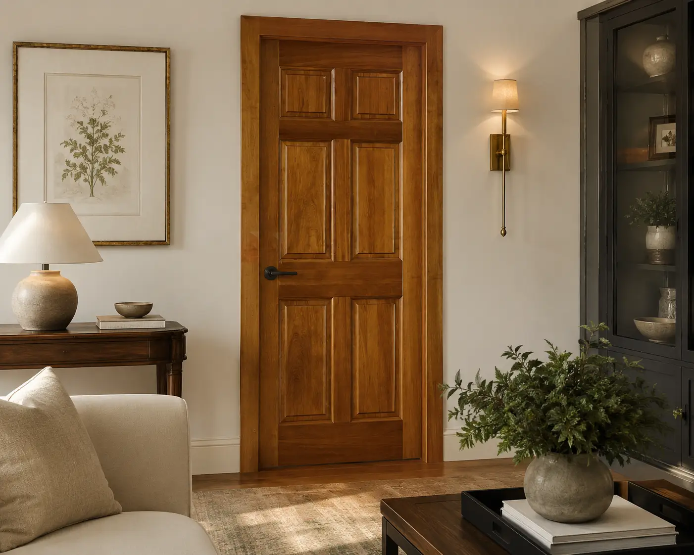 Puertas Madera Nativa 90x210, Modelo Boston - Imagen 2