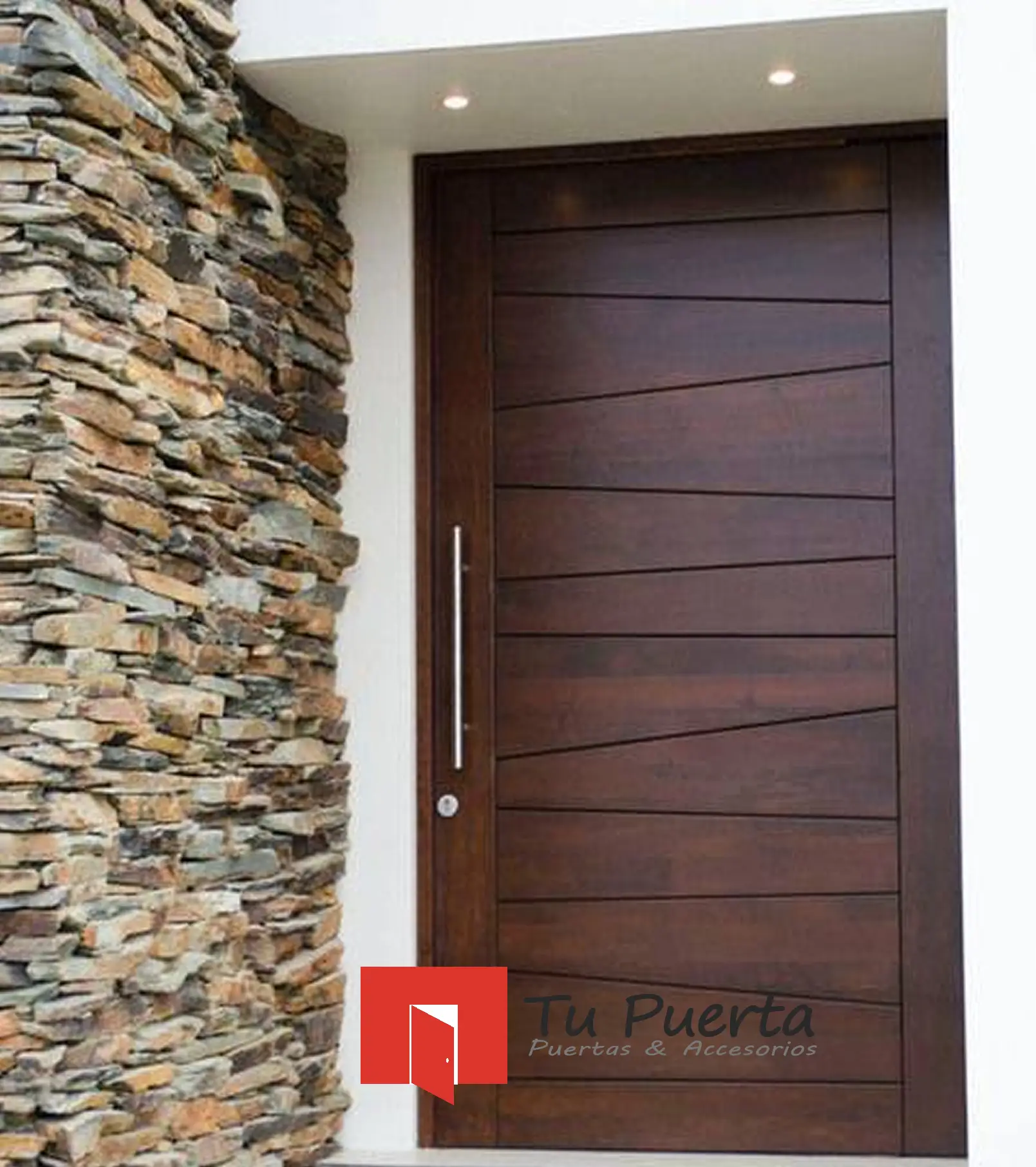 Puertas Madera Nativa 90x200, Modelo Virginia - Imagen 2