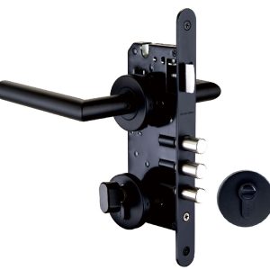 CERRADURA EMBUTIR BAÑO NEGRA