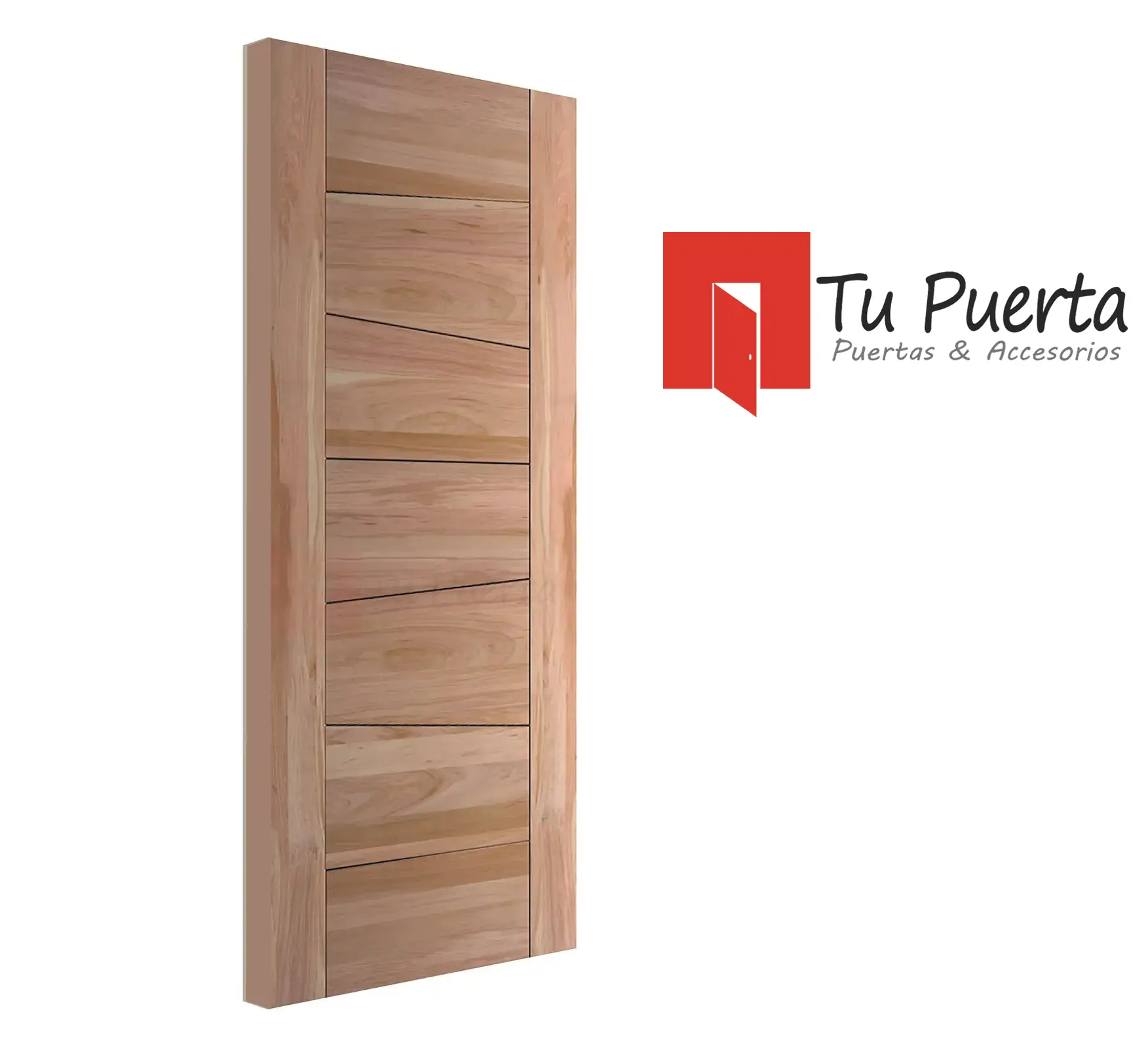 Puertas Madera Nativa 90x200, Modelo Virginia - Imagen 3