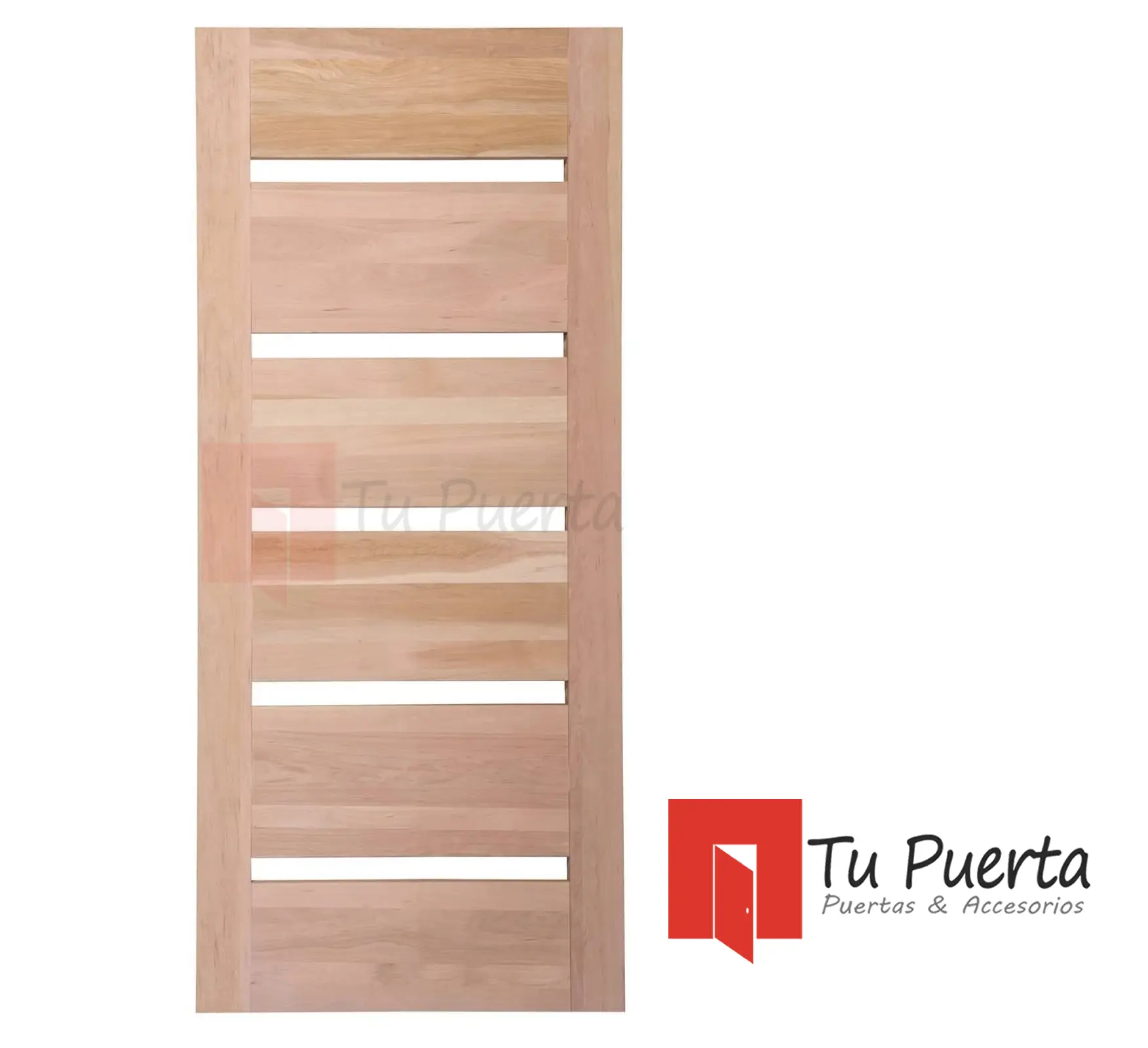Puertas Madera Nativa 95x200, Modelo Piamonte - Imagen 3