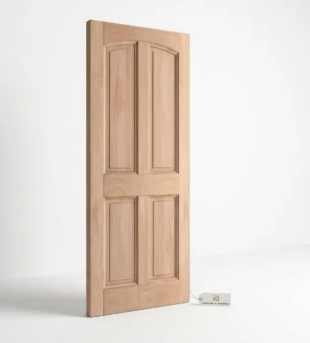 Puertas Madera Nativa 90x200, Modelo Virginia